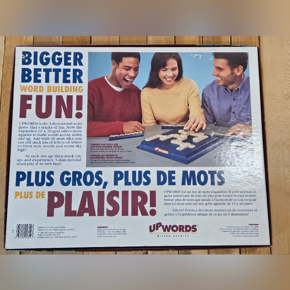 VINTAGE UPWARDS BY SCRABBLE - 3D WORD GAME - STACK TILES - 100% COMPLETE - 1997 - Picture 6 of 9